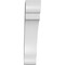 Ekena Millwork 5-in. W x 18-in. D x 24-in. H Olympic Architectural Grade PVC Knee Brace BRCP05X18X24OLY - alternate 2